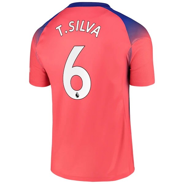 Maglia Chelsea NO.6 T. Silva Third 20/21 Arancione